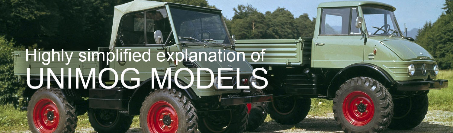 Highly simplifed explanation of Unimog models