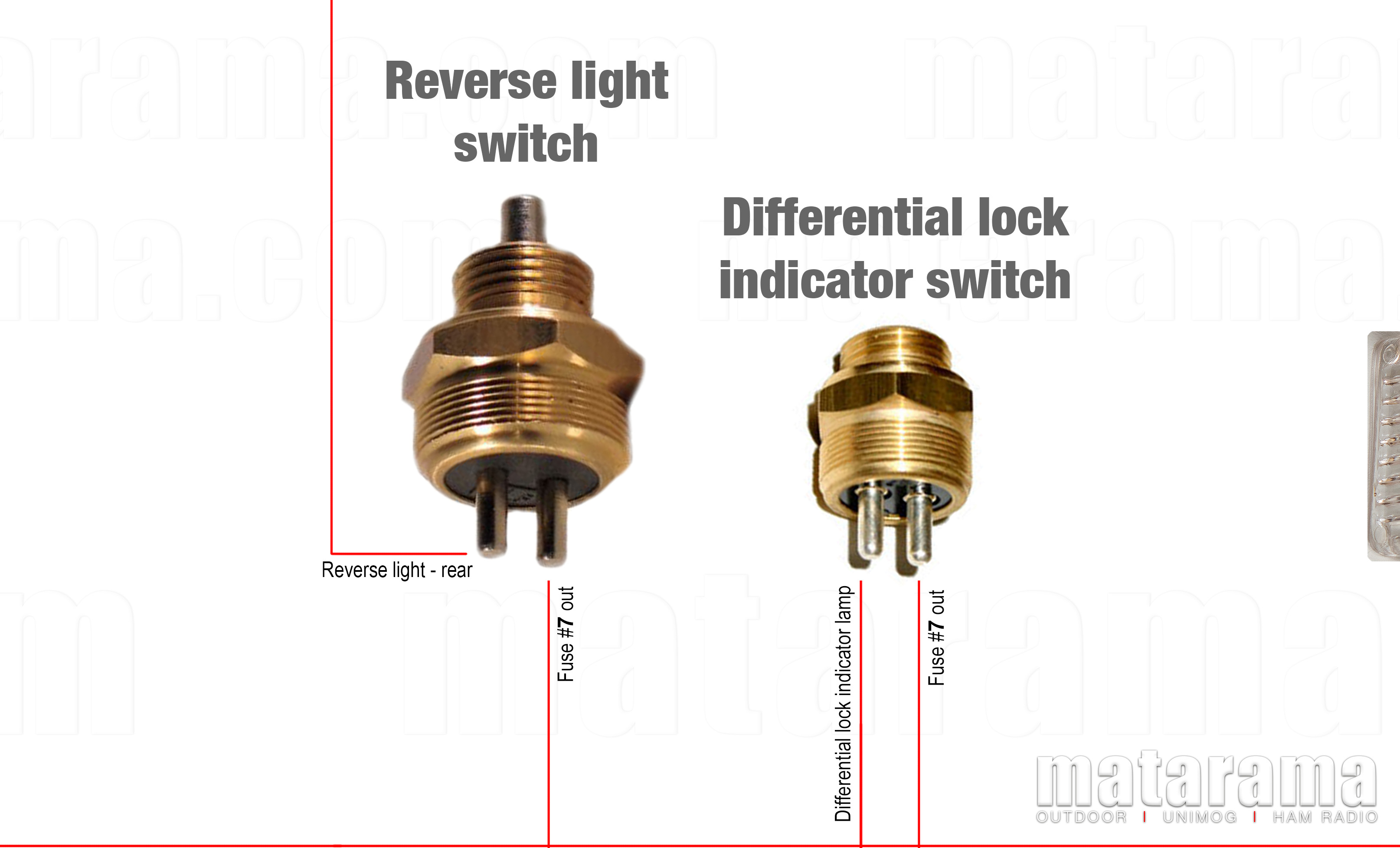 Matarama.com - Unimog 406 - 416 custom visual wiring diagram sample 05