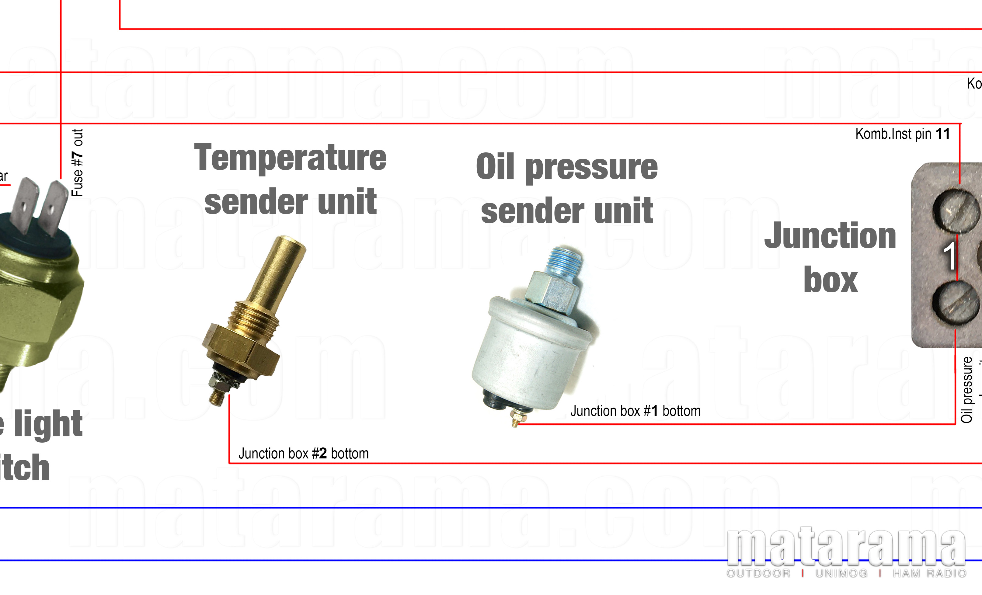 Matarama.com - Unimog 406 - 416 custom visual wiring diagram sample 07